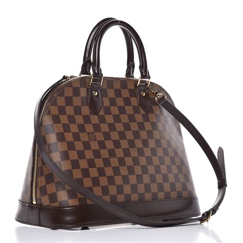 louis vuitton damier ebene canvas alma pm|lv damier ebene favorite mm.